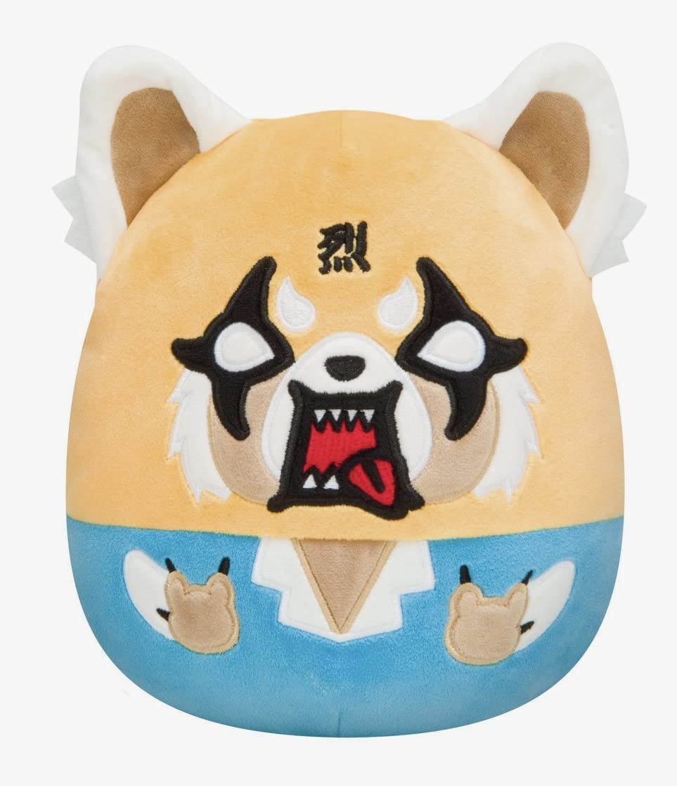 Squishmallows Angry Aggretsuko with Rage Expression 8 Inch Sanrio Squad Hello Kitty Plush Toy Anime