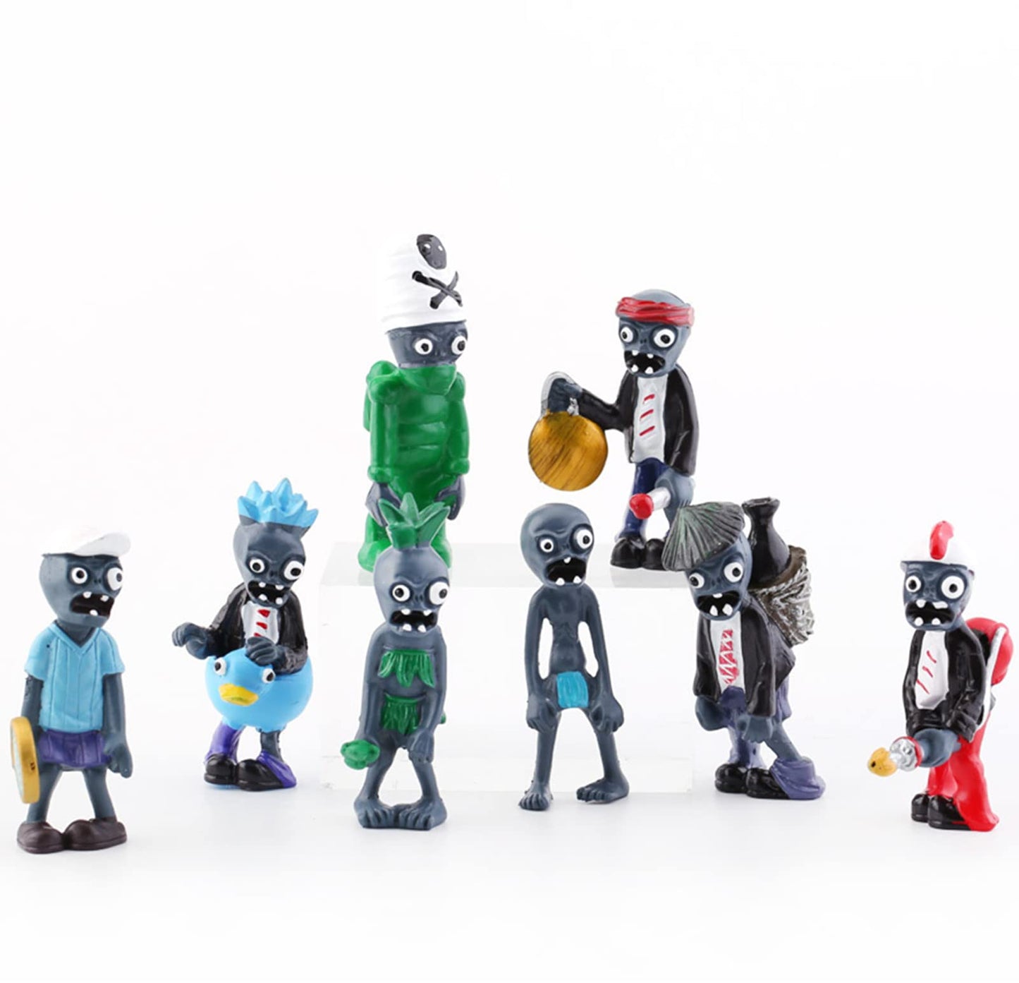 JHESAO 17PCS Plants PVZ Toys Set Figurines Zombies Series PVZ Plush PVC Toys New, Great Gifts for Kids and Fans, Birthday and Party