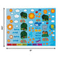 Fun Express 11" x 8 1/2" Religious 7 Days of Creation Fold-Up Sticker Scenes VBS 2026-12 Sets