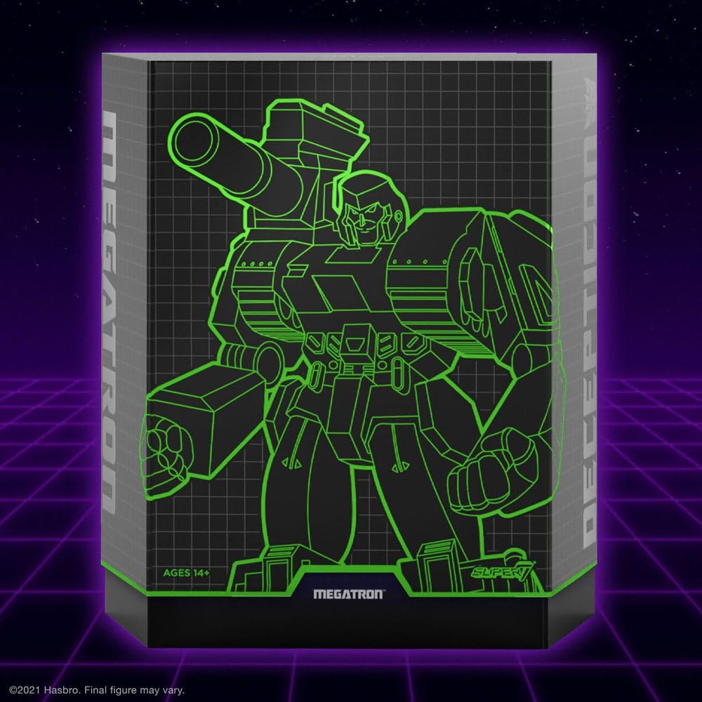 Super7 ULTIMATES! Transformers Megatron (G2 Comic) - 7" Transformers Action Figure with Accessories Classic Cartoon Collectibles and Retro Toys