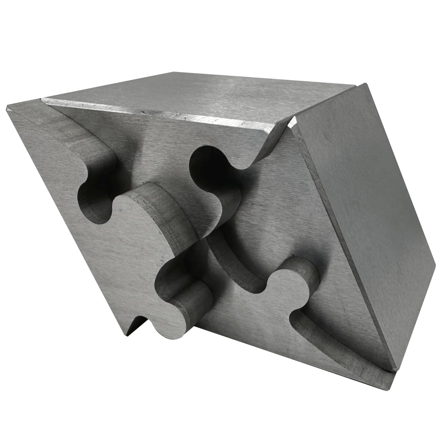 Heavenly Metals 4-Piece Rhombus 3D Puzzle for Adults - Stainless Steel Desk Toy and Fidget, Zero Tolerance Wire EDM Cut Office Gift for Men & Women
