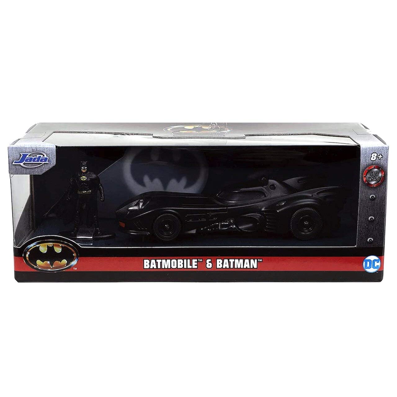 Jada Toys 1:32 1989 Batmobile Die-cast Car with Batman Figure, Toys for Kids and Adults (JadaToys31704) , Black
