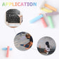 YFMJDK Washable Sidewalk Chalk - 52 Pieces 7 Colors Jumbo Non-Toxic Chalk For Kid and Adult, Paint on Classroom Chalkboard or Outdoor Playground, Good