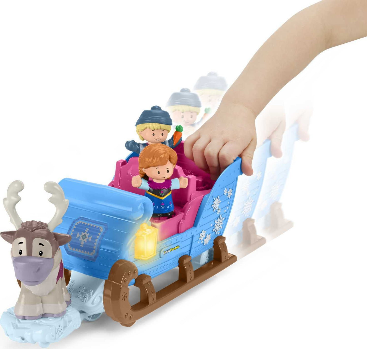 Fisher-Price Disney GGV30 Frozen Kristoff's Sleigh by Little People, Multi Color