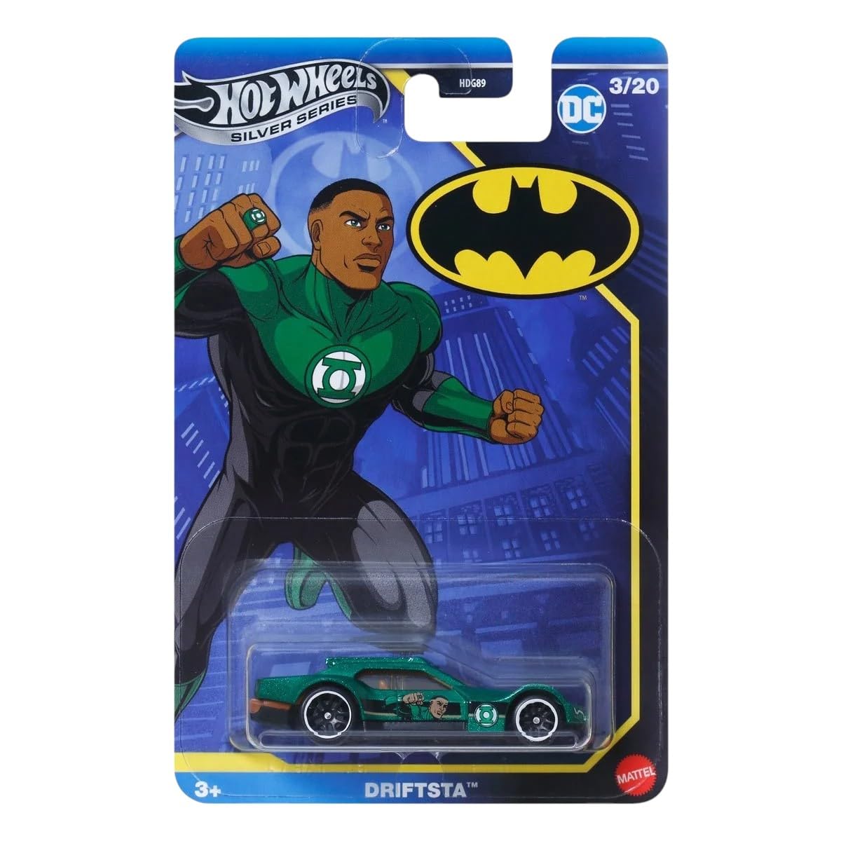 Hot Wheels DC Batman Silver Series Die-Cast Cars Collection, 5-Pack Bundle, Batmobile, Driftsta, Fast Felion, Flight '03, Ages 3+ HDG89-956N Mix 1