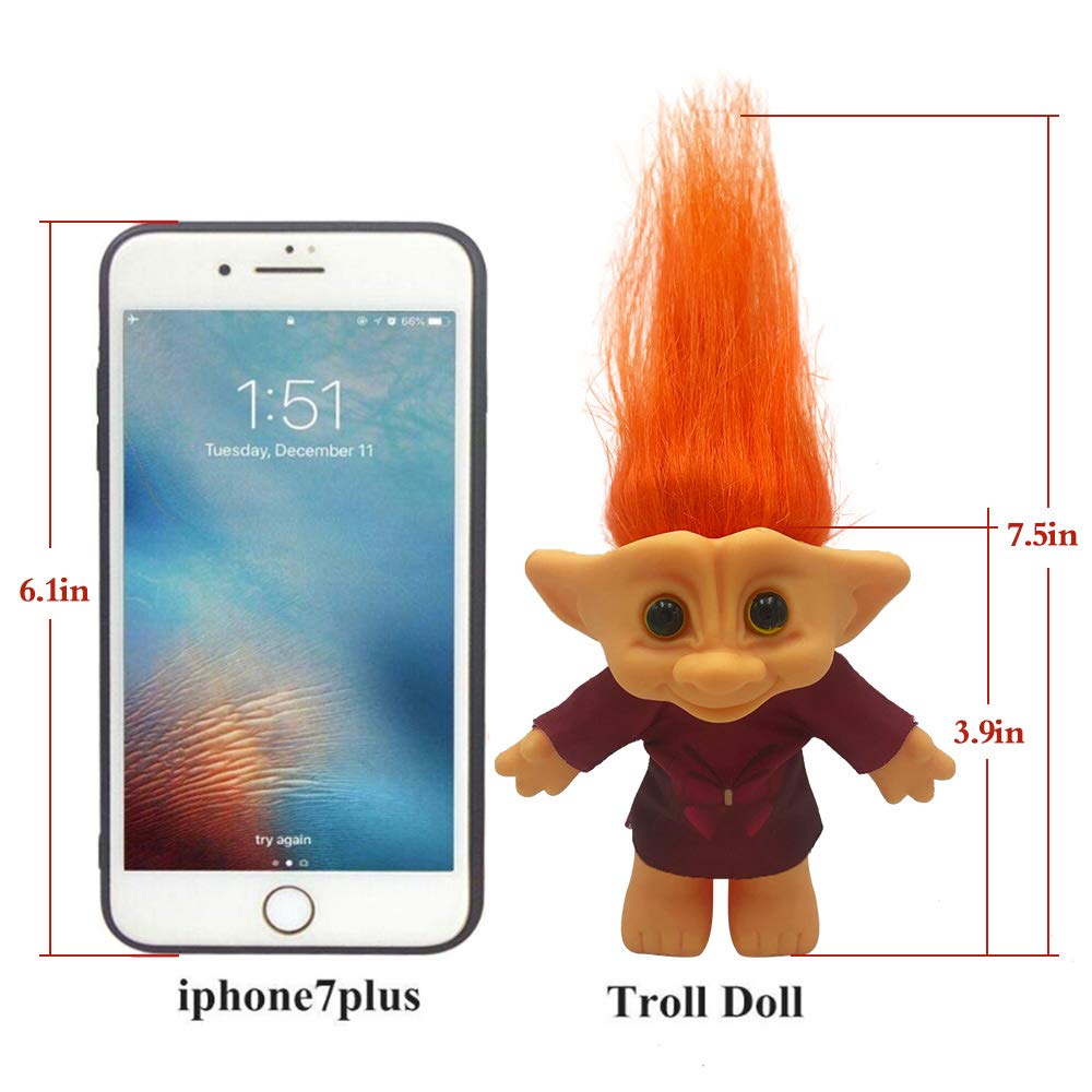 Yintlilocn 3.9" Lucky Vintage Troll Dolls 80s Troll Dolls
