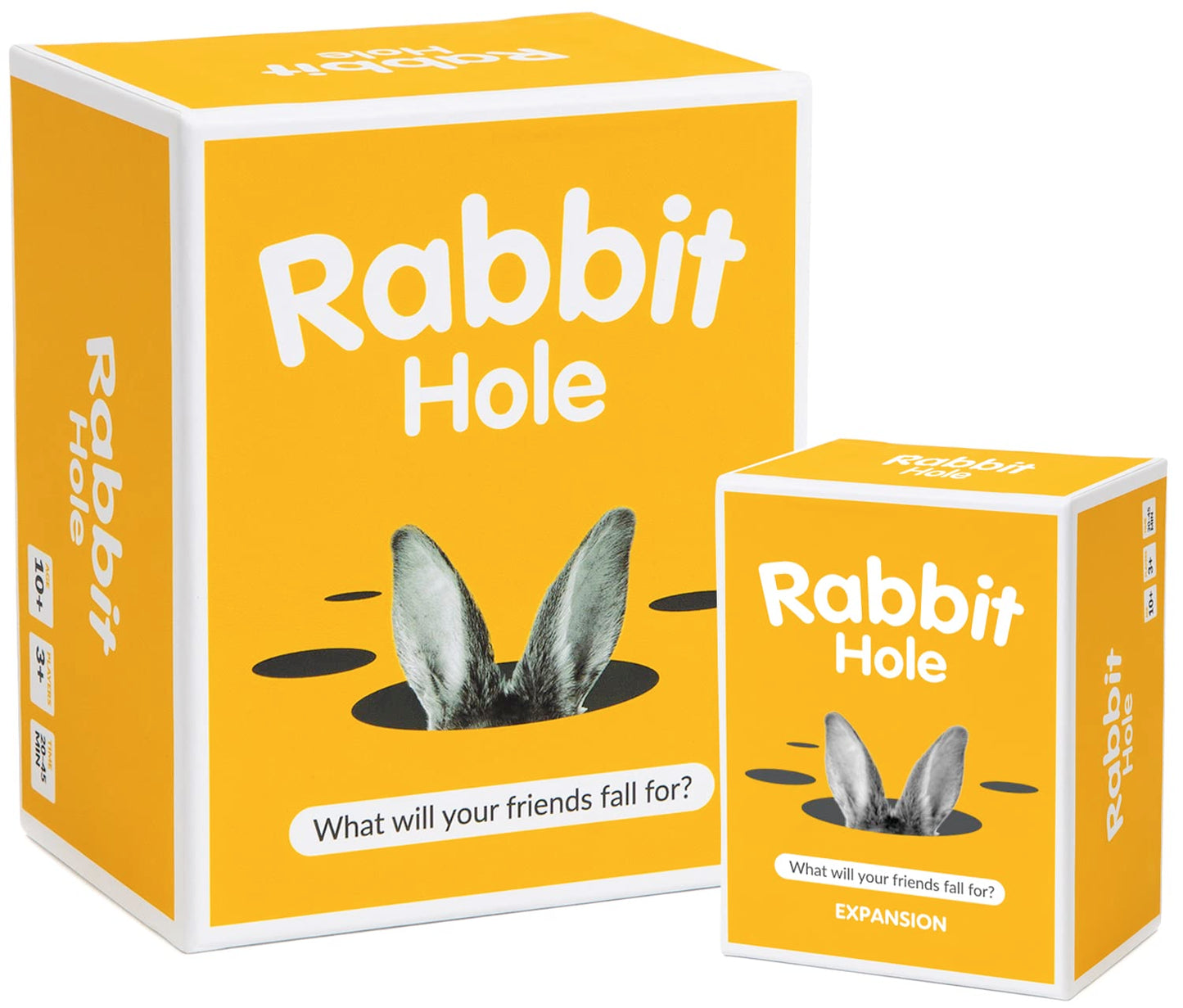 RABBIT HOLE Party Game + Expansion Set - The “What Will Your Friends Fall for?” Family Card Game - for Kids, Tweens, Teens, College Students, Adults