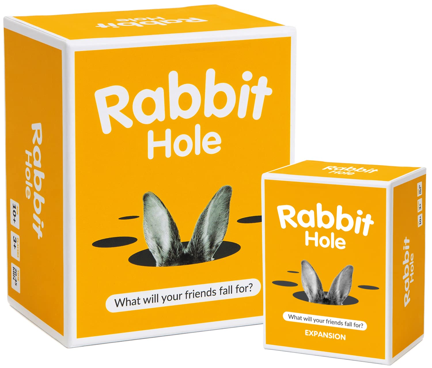 RABBIT HOLE Party Game + Expansion Set - The “What Will Your Friends Fall for?” Family Card Game - for Kids, Tweens, Teens, College Students, Adults
