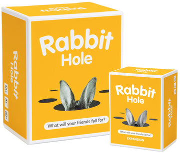 RABBIT HOLE Party Game + Expansion Set - The “What Will Your Friends Fall for?” Family Card Game - for Kids, Tweens, Teens, College Students, Adults