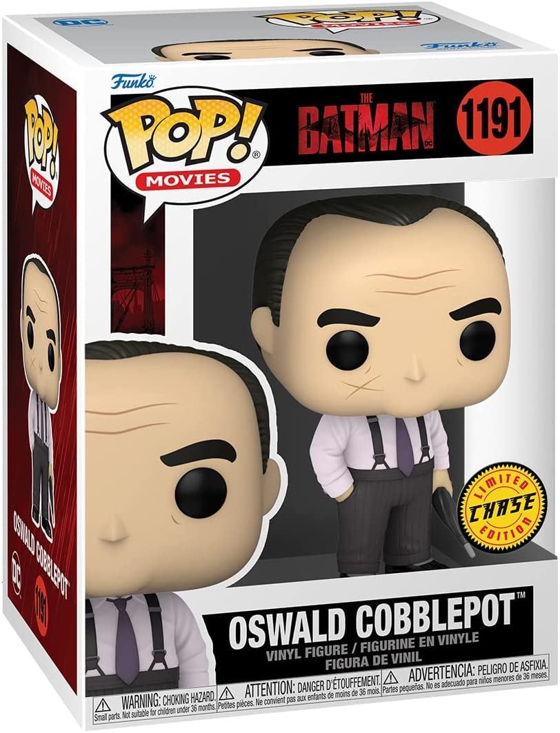 Funko Pop! Movies: The Batman Collectible Vinyl Figures - Oswald Cobblepot Chase & Common Variants (Gray)