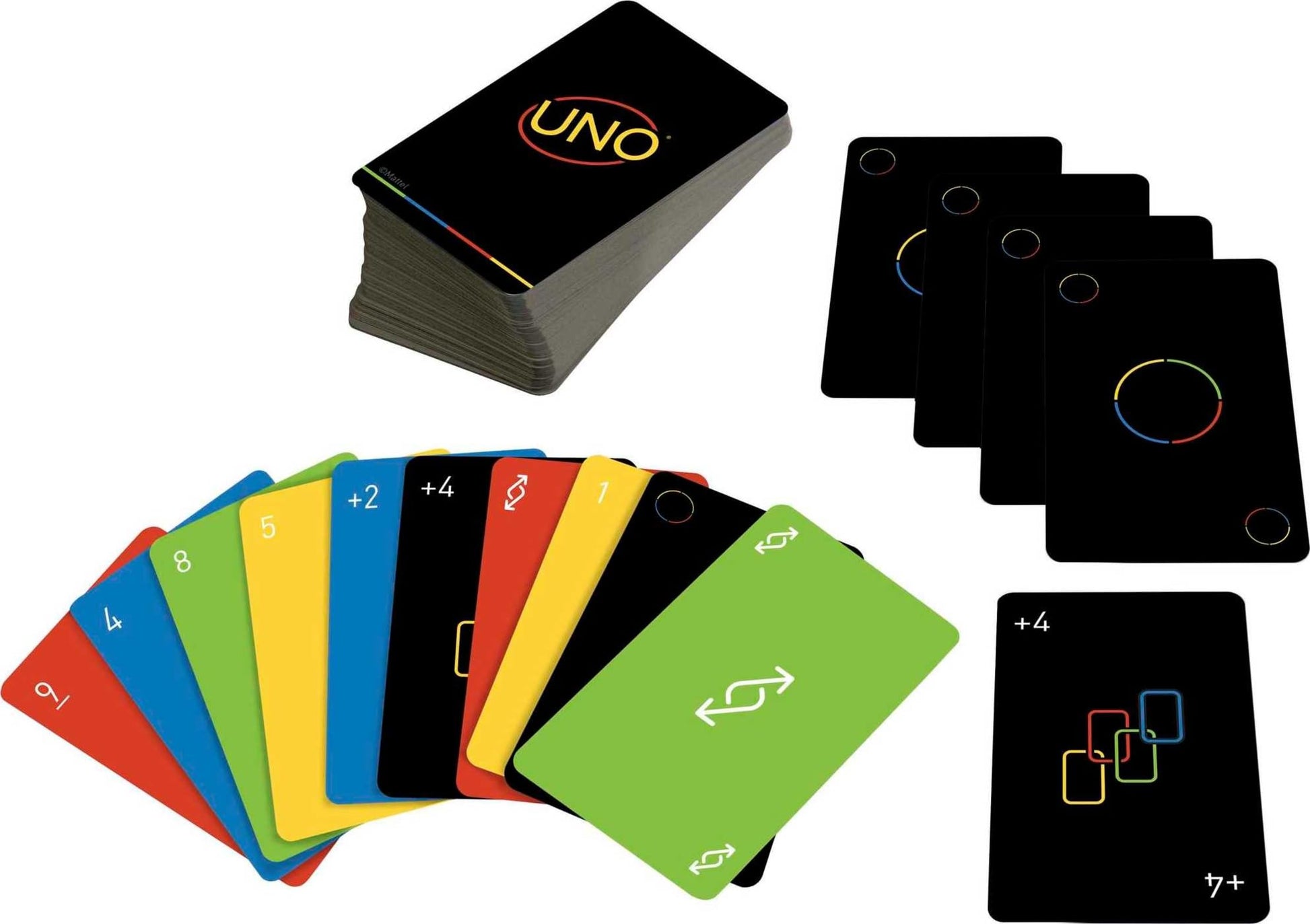 Mattel Games UNO Minimalista Card Game Featuring Designer Graphics by Warleson Oliviera, 108 Cards, Kid, Family & Adult Game Night, Unique Gift Design