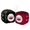 NCAA Arkansas Razorbacks Football Team Fuzzy Dice, Red
