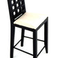 Melody Jane Dolls Houses Black Bar Stool High Chair Miniature Kitchen Pub Furniture 1:12