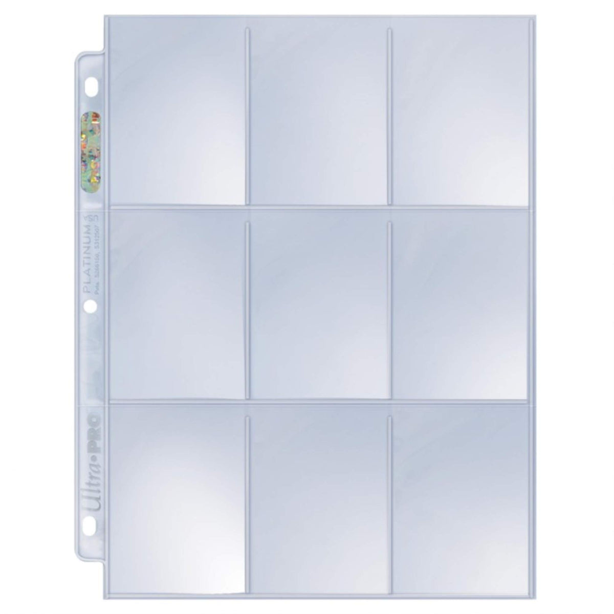 Ultra Pro Platinum 9-Pocket Binder Pages, 100 Pages