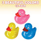 ArtCreativity Floating Plastic Duck Toys - Pack of 12 - Durable Duckie Bath Tub Water Toys for Kids, Carnival Theme Party Supplies, Birthday Party