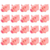 HAKACC 20 PCS Mini Squeezable Pig Bath Toys, Pink Rubber Squeaky Baby Bathtub Toys for Baby Shower Party Favors