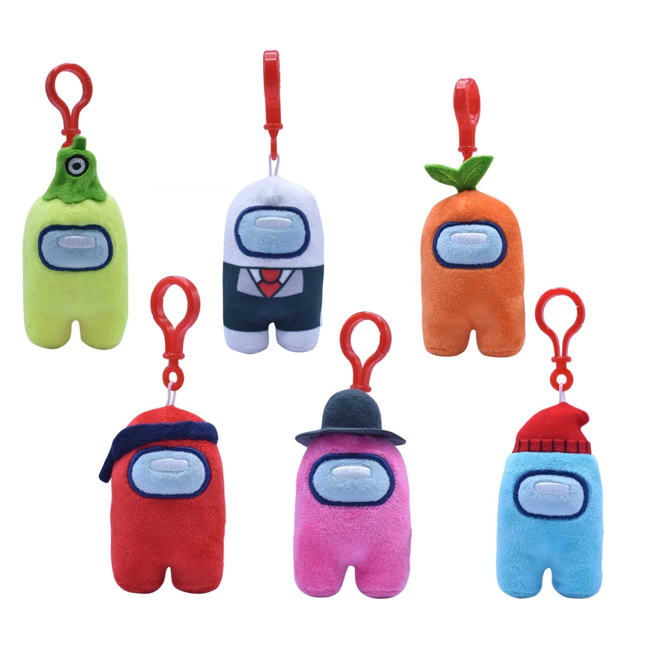 Just Toys LLC Among US 3" Plush Backpack Hangers