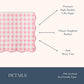Bonjour Fête Pink Gingham Paper Party Dinner Napkins | Premium Party Supplies | Baby Showers, Tea Parties, Valentine's Day, & Festive Gatherings |