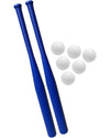 Plastic Baseball Bat and Ball Set for Kids, 2 Bats, 6 Balls, 32 Inch