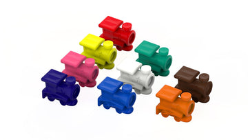 Volareo Mexican Train Marker Accessory - Assorted Colors - Replacement Plastic Domino Markers for Mexican Train Dominoes (9 Pack)
