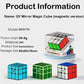 QY Toys Magnetic Mirror Cube 3x3x3, M Green, No Stickers, Magnetic Mirror Speed Cube with Enhanced Play (Magnetic Green)