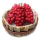 Handmade Miniature Fruit Basket, Realistic Red Apple Orange Grapes Dollhouse Food Figurine, Air Dry Clay Mini Food Accessory, 1:12 Scale Collectible
