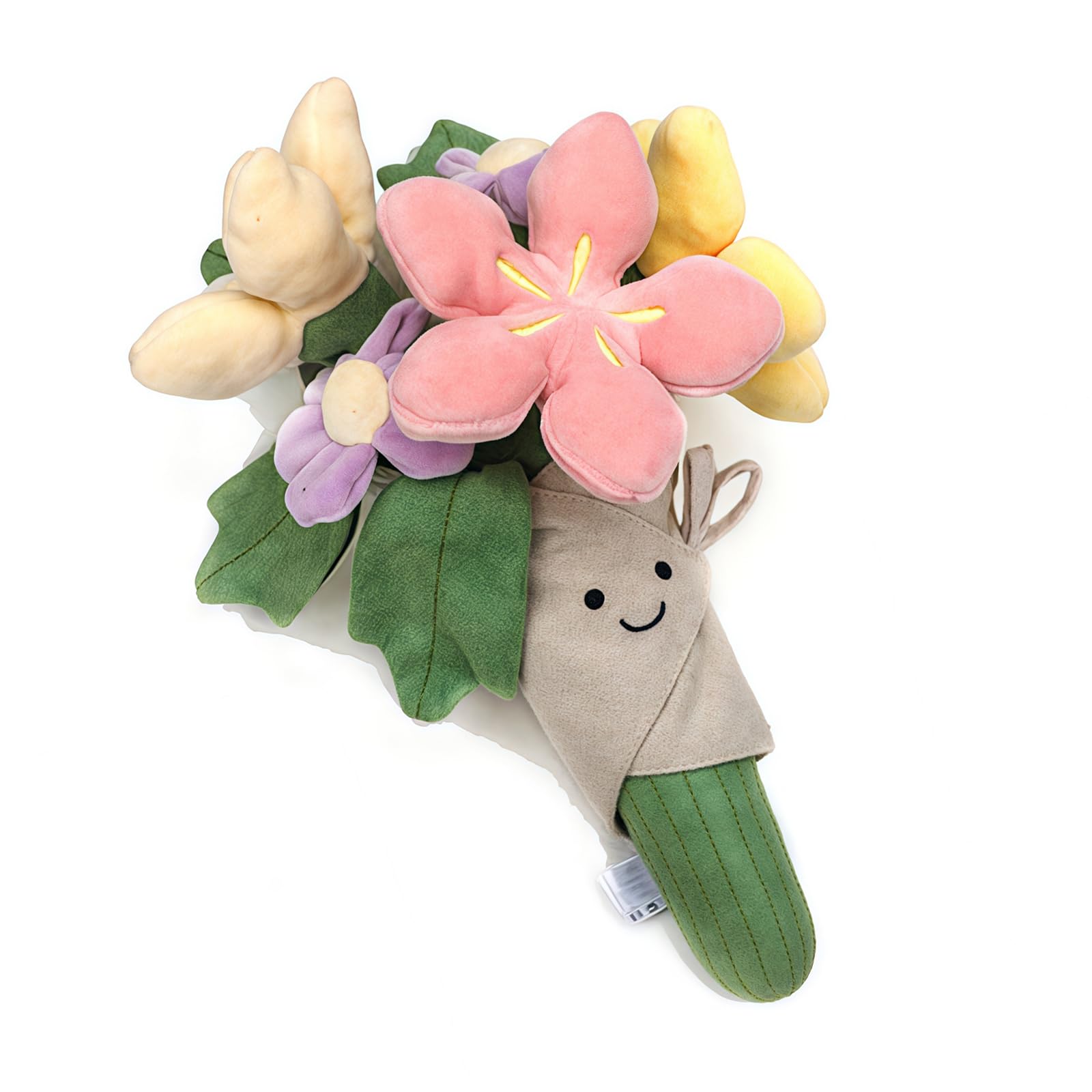 Courtco Cute Flower Plush Doll Stuffed Plant Plushie Soft Flower Doll Lovely Smiling Face?Decor Home Andbedroom Sweet Gifts for Women for Boys