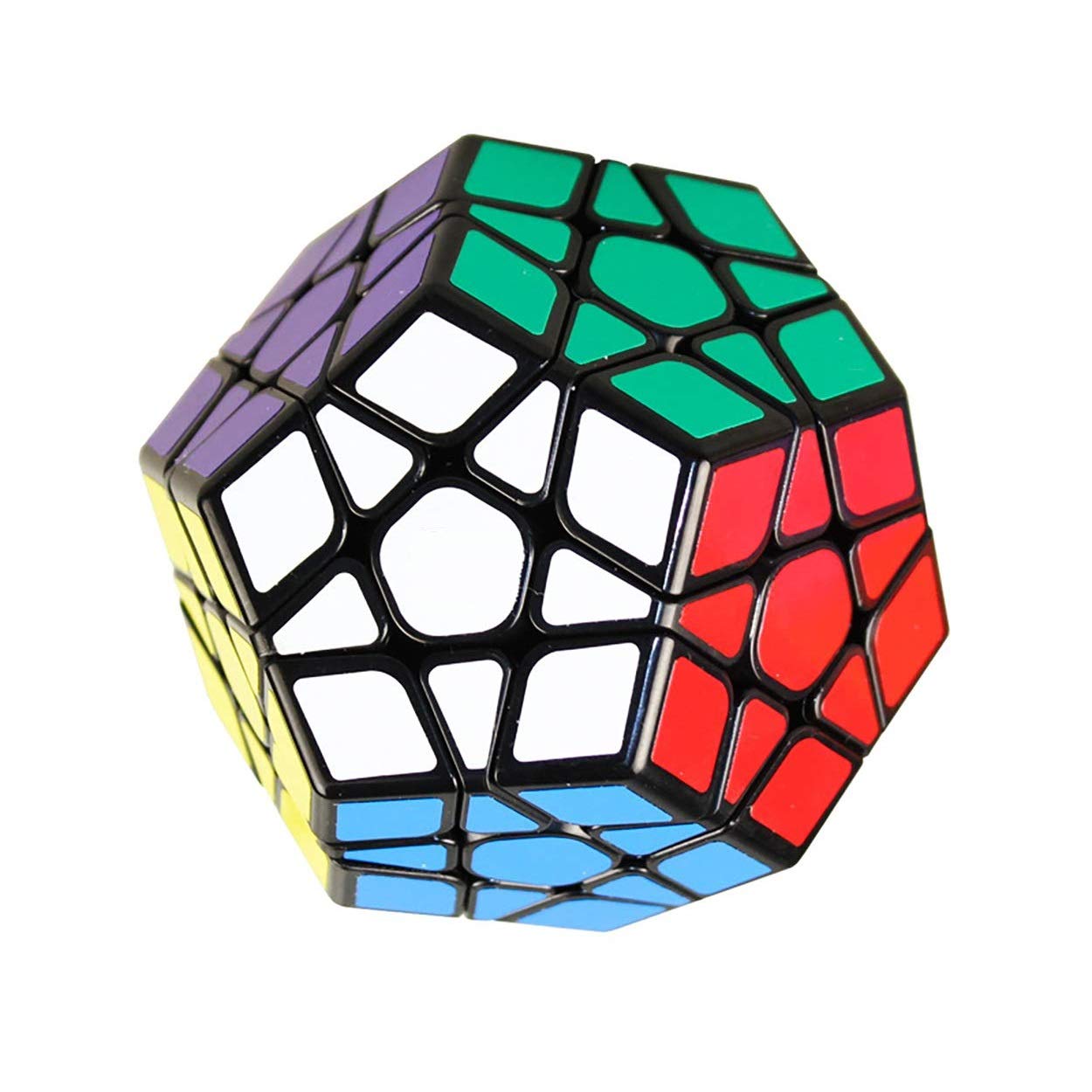 Qiheng Megaminx Speed Cube 3x3x3 Dodecahedron Puzzle Vivid Color Magic Cube Fast and Sturdy Cube Puzzle Toys Made from ABS Plastic
