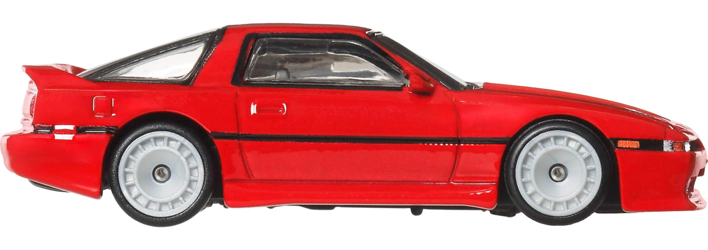 Hot Wheels Premium Car Culture Collectible Toy Car, 1:64 Scale Die-Cast Toyota Supra A70, Ronin Run 2 Vehicle with Real Riders Tires