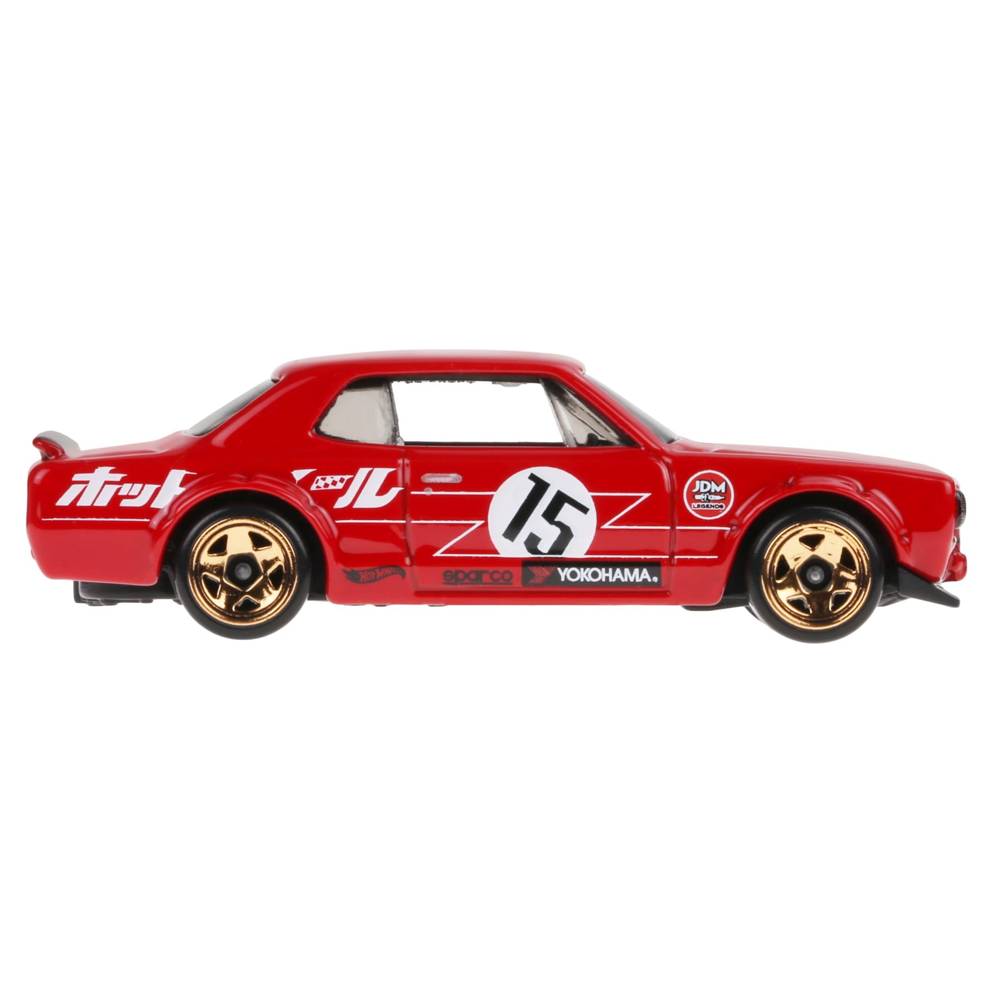 Hot Wheels J-Imports Nissan Skyline HT 2000GT-X, Die-Cast Car Model Red 2/5