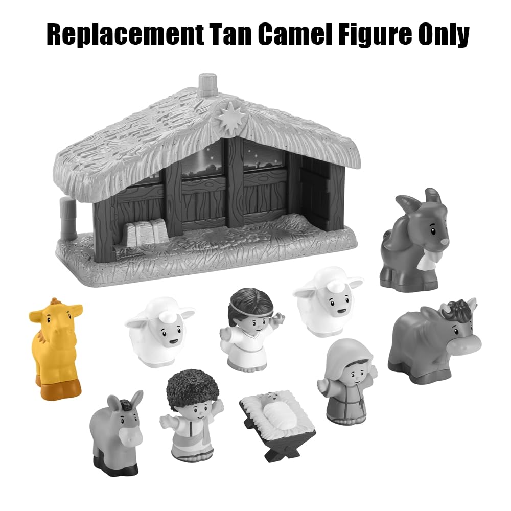 Replacement Part for Fisher-Price Little-People Christmas Nativity Playset - HPP89 - Replacement Tan Camel Figure