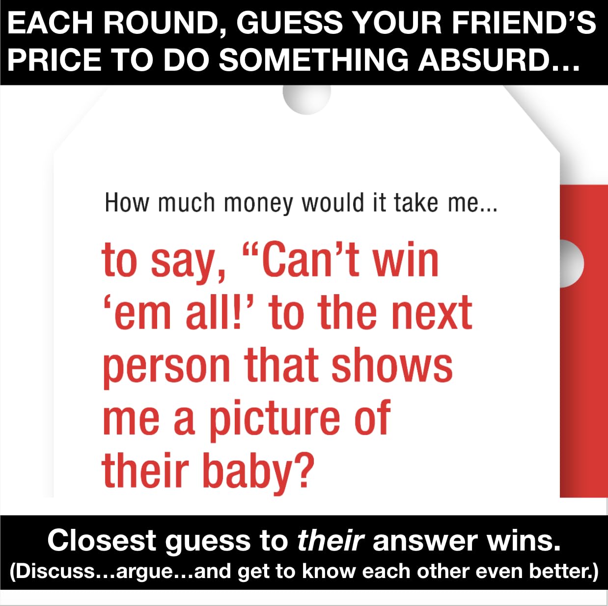 Pricetitution Card Game (from Shark Tank!) - Game Nights, Dinner Parties, Funny Conversations...Play in-Person or Over Video Online! | 3+ Players |