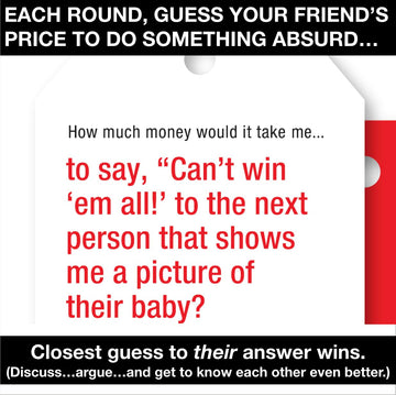 Pricetitution Card Game (from Shark Tank!) - Game Nights, Dinner Parties, Funny Conversations...Play in-Person or Over Video Online! | 3+ Players |