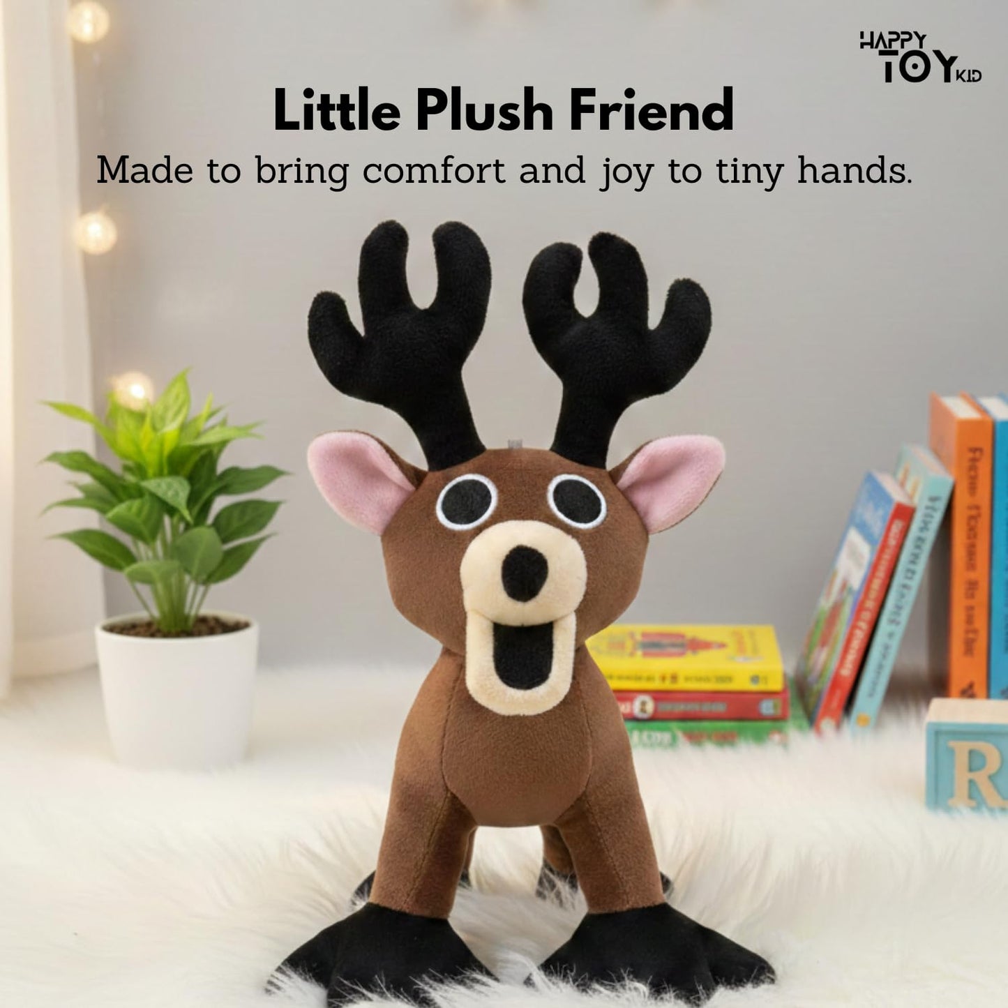 HappyToy Kid Set of 8 Soft Plush Toys - Colorful, Cute & Huggable Companions, Perfect, Holiday Fun, and Everyday Play