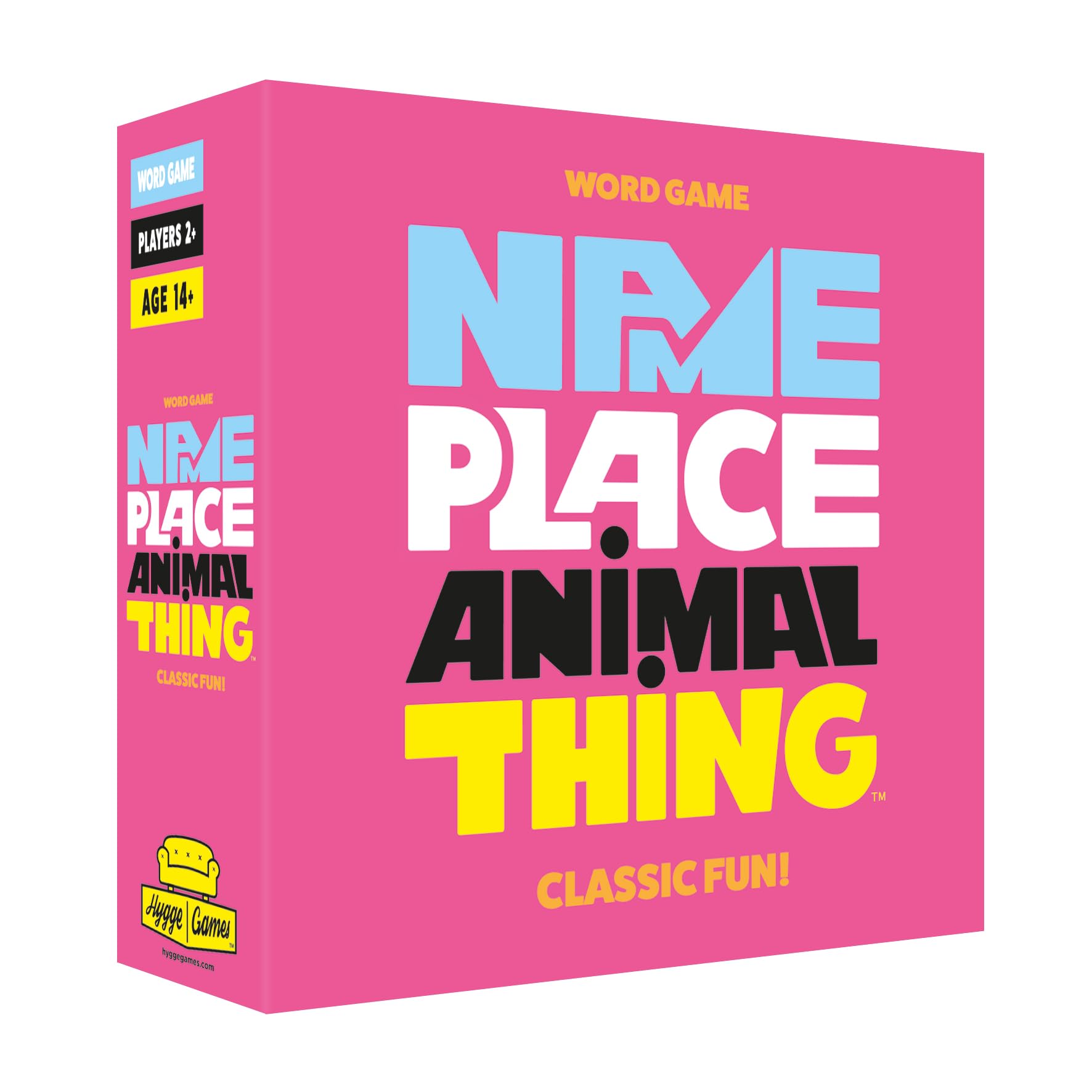 Hygge Games - Name Place Animal Thing - Easy Fast Family Fun Word Game