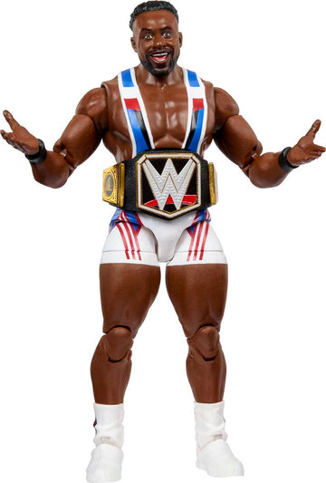 Mattel WWE Elite Collection Action Figure & Accessories, Series #98 Big E 6-inch Collectible with 25 Articulation Points & Swappable Hands
