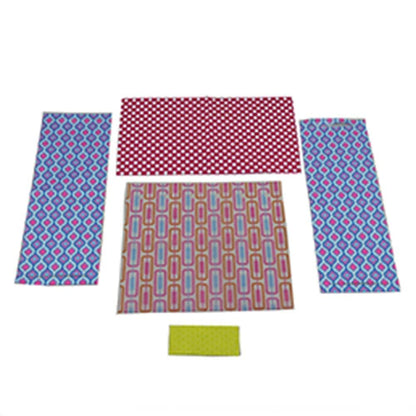 Mattel Replacement Barbie Size Shower Curtain, Blanket, 2 Hammocks and Towel for Barbie Camper Playset - FBR34, Pink, Blue, Yellow