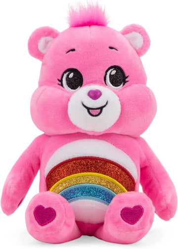 Care Bears 9" Bean Plush (Glitter Belly) - Cheer Bear - Soft Huggable Material!