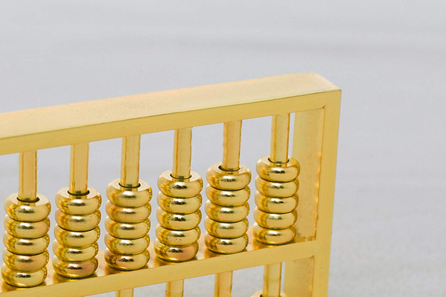 BRABUD Mini Copper Abacus Decoration Chinese Calculator Math Calculating Tool Paperweight Home Office Desk Decor Teacher Gift Collection WQ018