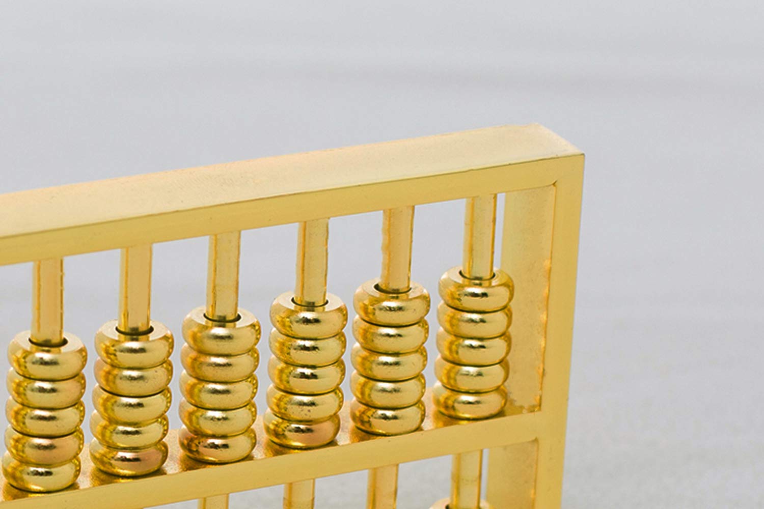 BRABUD Mini Copper Abacus Decoration Chinese Calculator Math Calculating Tool Paperweight Home Office Desk Decor Teacher Gift Collection WQ018
