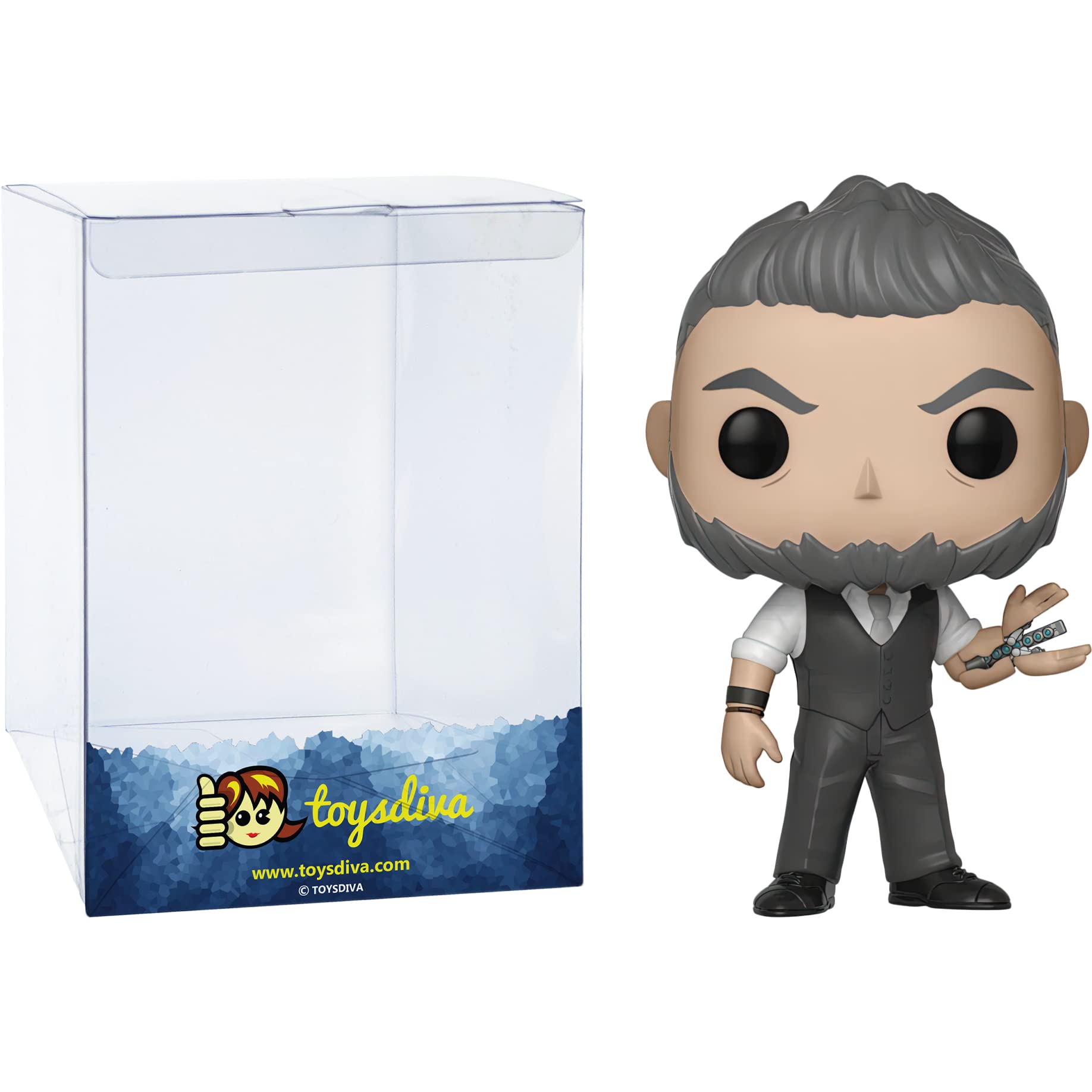 Funko U l y s s e s K l a u e : P o p ! Vinyl Figurine Bundle with 1 Compatible 'ToysDiva' Graphic Protector (387-33154 - B)