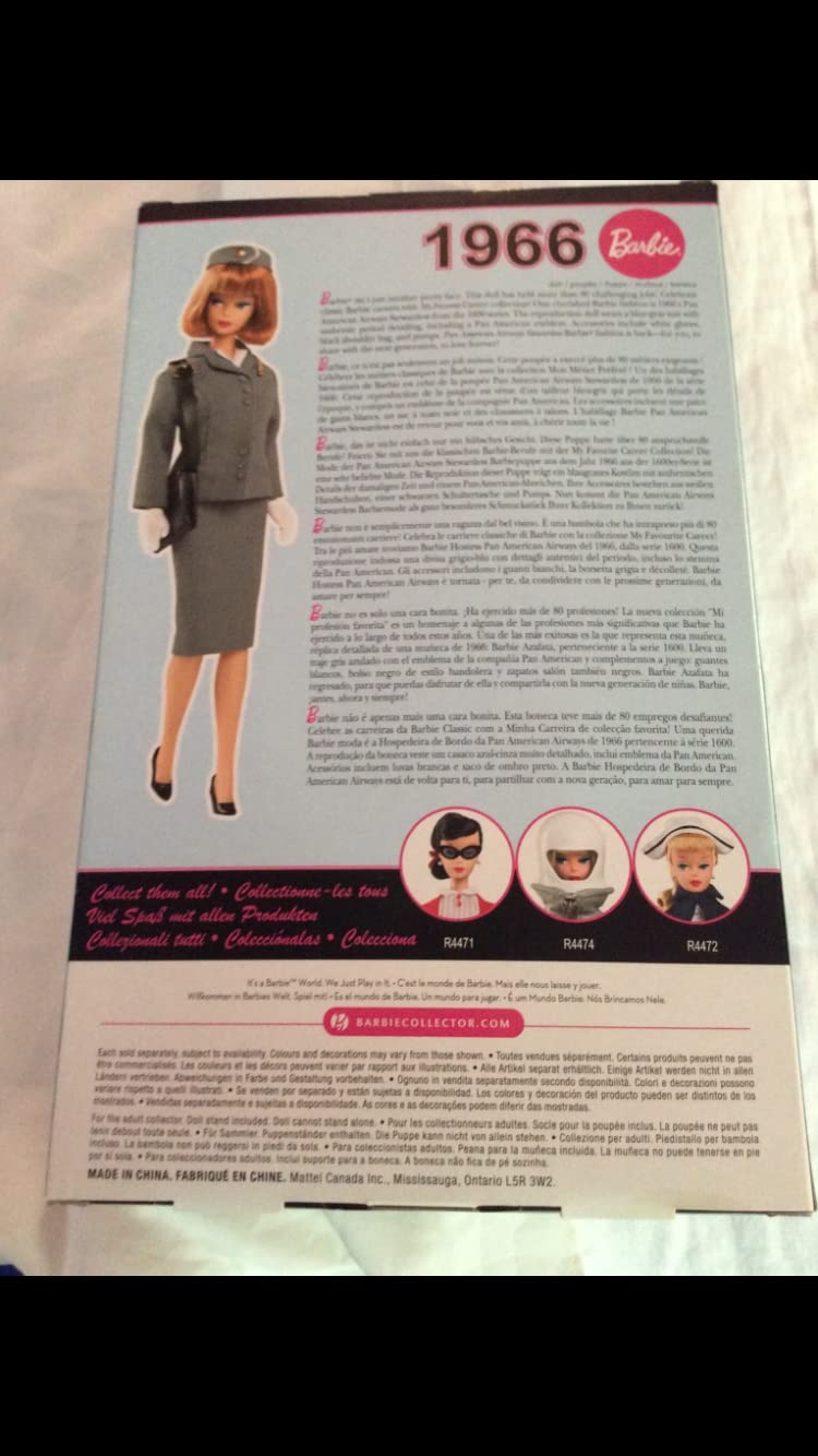 Barbie Collector My Favorite Career- 1966 Pan American Airways Stewardess