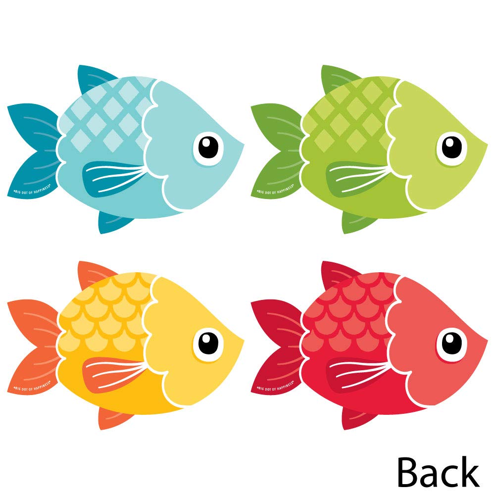 Big Dot of Happiness Let’s Go Fishing - Decorations DIY Fish Themed Birthday Party or Baby Shower Essentials - Set of 20