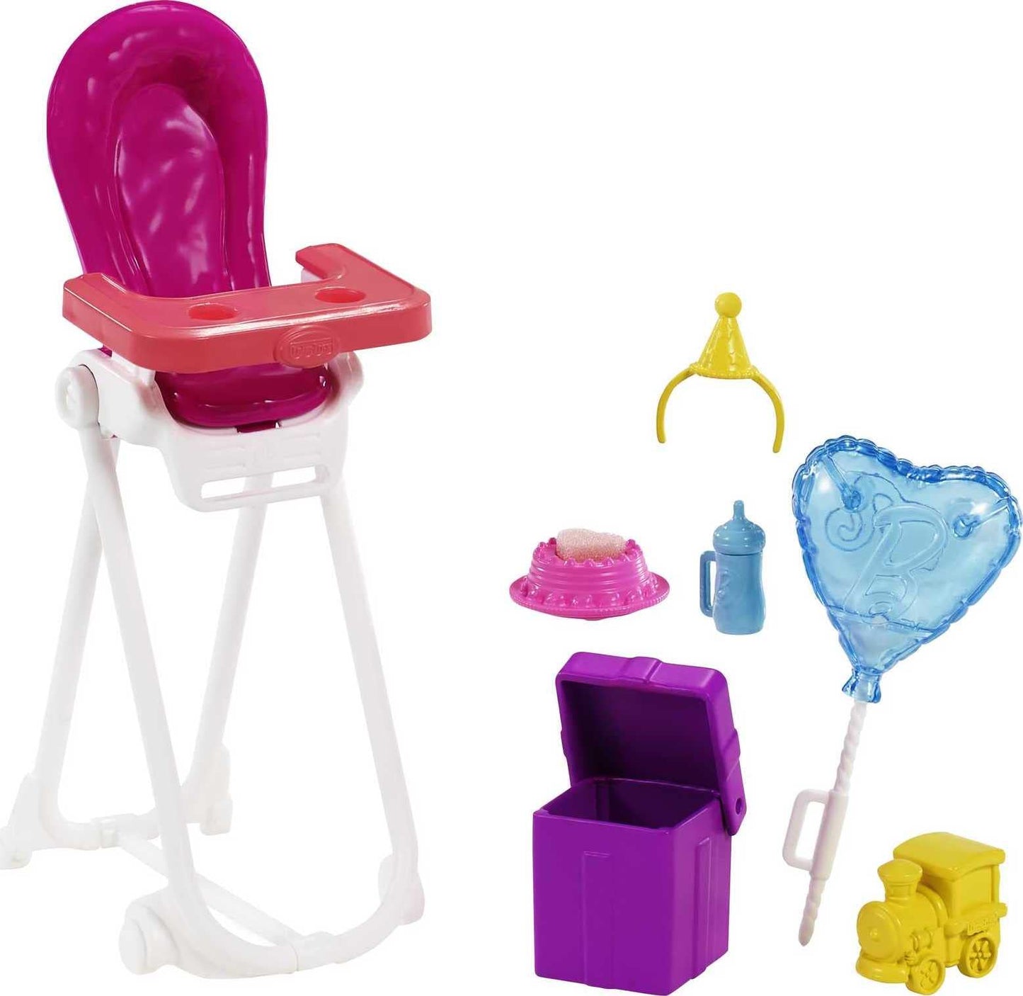Barbie Skipper Babysitter Inc Playset, Birthday Feeding Set with Skipper Doll, Color-Change Baby Doll, High Chair & Accessories