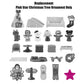 Replacement Part for Fisher-Price Little People Playset - HMK85 ~ Pink Star Christmas Tree Ornament ~ Inspired by Barbie Doll Little-People Dollhouse