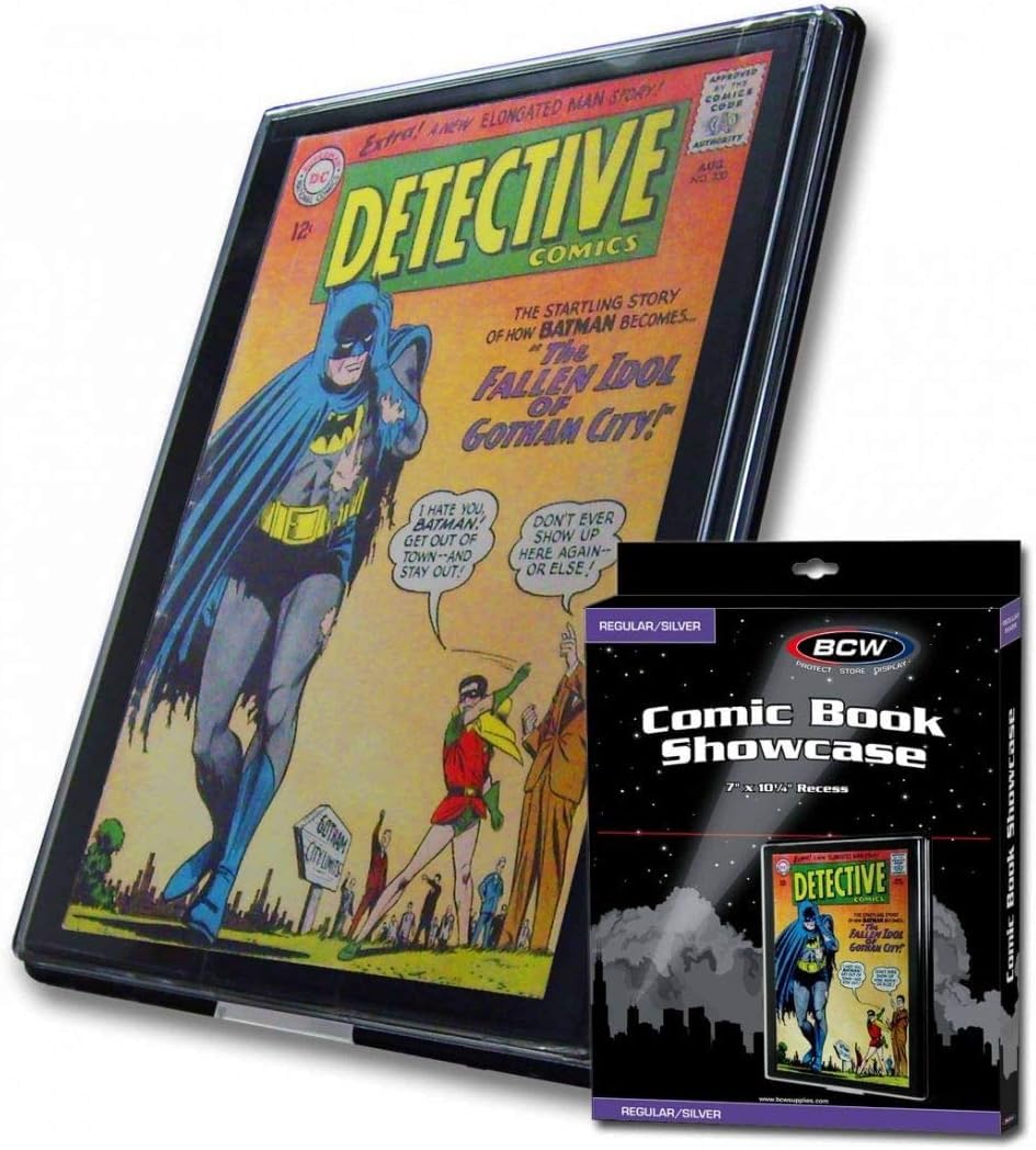 BCW Comic Book Showcase Frame - 1 Pack | Current/Modern Age Display Case | Wall-Mount Holder for Comics