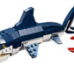 LEGO Creator 3 in 1 Deep Sea Creatures, Transforms from Shark and Crab to Squid to Angler Fish, Sea Animal Toys, Gifts for 7 Plus Year Old Girls
