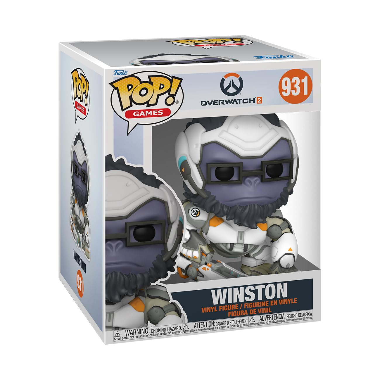 Funko POP! Super: Overwatch 2 - Winston - Overwatch - Collectable Vinyl Figure - Gift Idea - Official Merchandise - for Kids & Adults - Video Games