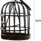Dwuww Black Miniature Doll House Birdcage Ornament Model Home Desktop Decor Gift,Mini Miniature Doll Fairy Garden Ornaments Shelf Home Micro Landscape