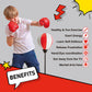 Whoobli Punching Bag for Kids and Toddler Incl Boxing Gloves| 3 4 5 6 7 8+ Years Old Adjustable Kids Boxing Bag with Stand| Sports Toy for Boys| Ideal